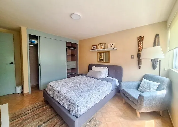 Apartment Entire Near Coyoacan And Plaza Universidad